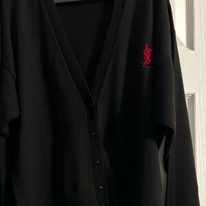 Logo Cardigan Sweater